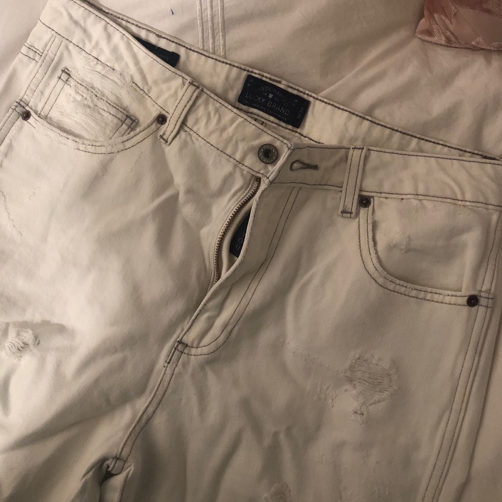 Lucky brand white denim jeans